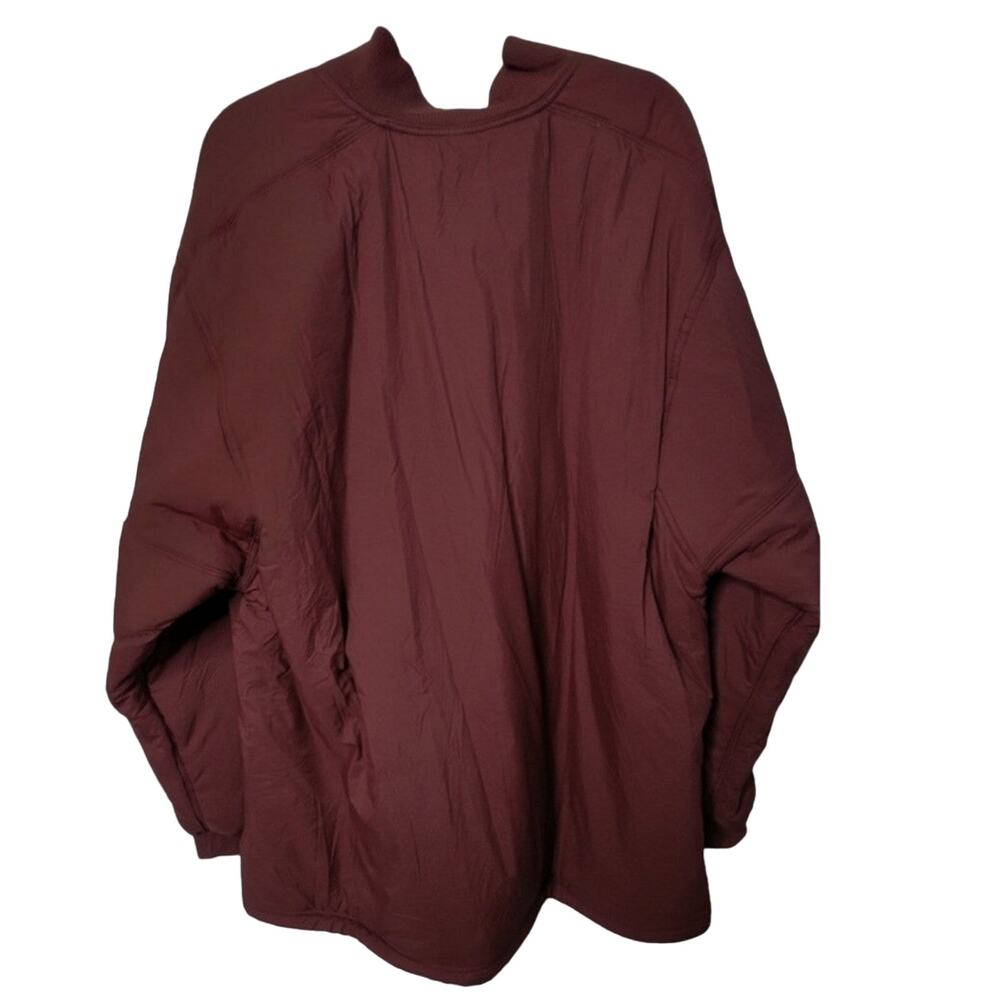 New Free People FP MOVEMENT Midnight Moon Solid Bomber Jacket $198 LARGE Wine - Picture 6 of 8